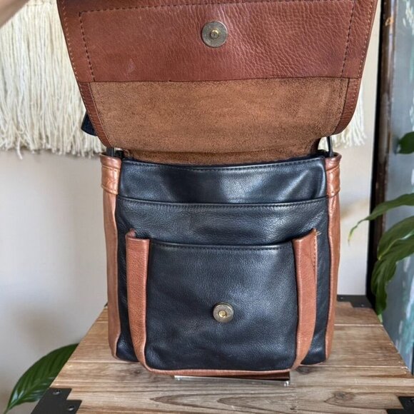 Vintage Handmade Black Brown Genuine Semi Precious Stone Shoulder Crossbody Bag - Picture 6 of 15